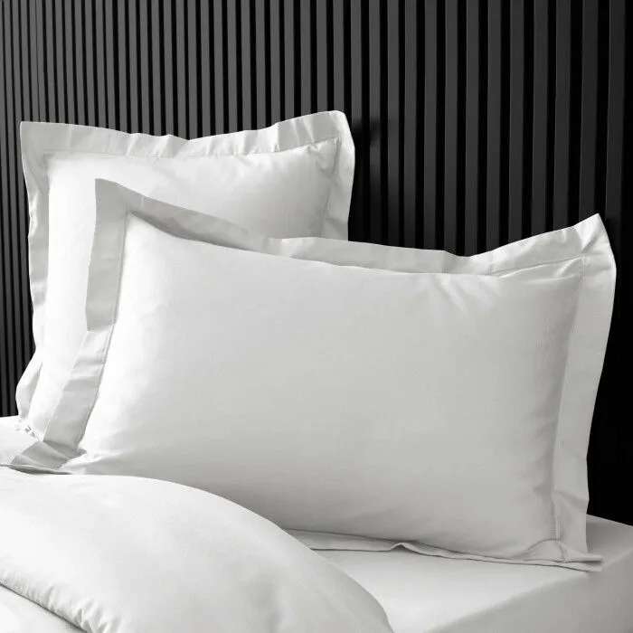 Taie d'oreiller - Percale - 50x70 cm - 100% coton - Blanc - Élégance chic-4