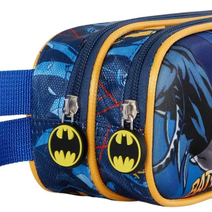 Trousse Double 3D - DC Comics Batman Night - Bleu Foncé - Taille Unique-3