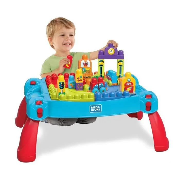 Table d'apprentissage MEGA BLOKS - La Table D'apprentissage - 30 blocs - Mixte-3