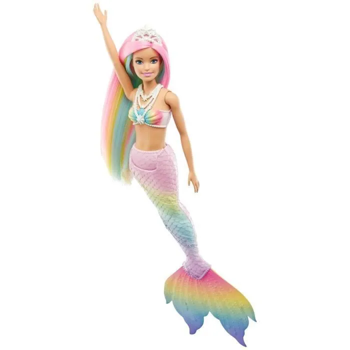 Barbie - Sirène Magique Arc-en-Ciel - Poupée - Dès 3 ans-3