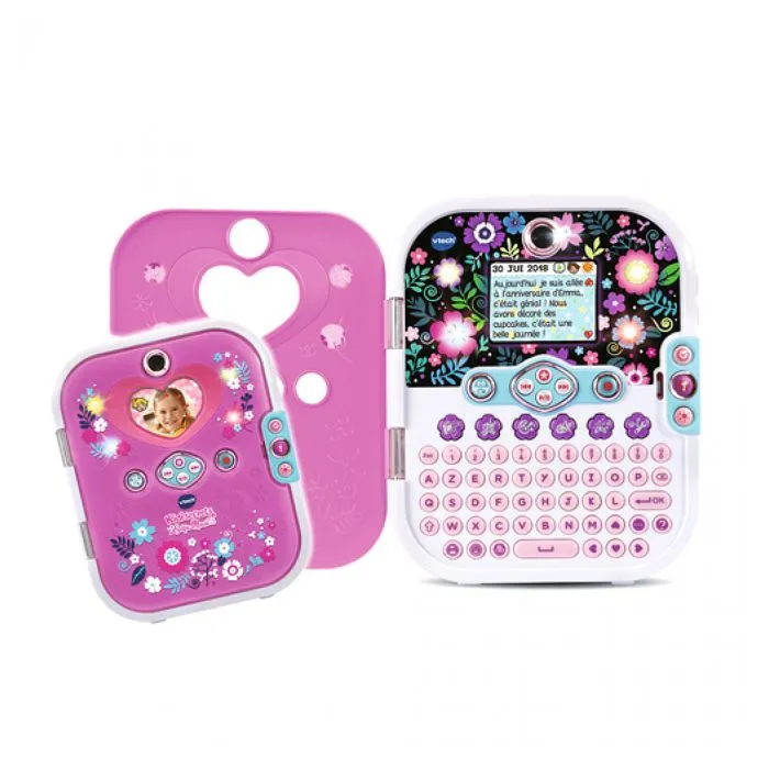 Livre electronique enfant KidiSecrets modele selfie music 2.0 - Agenda secret - Rose-0