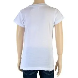 Tee Shirt Little Eleven Paris Perry SS Mixte - Blanc-1