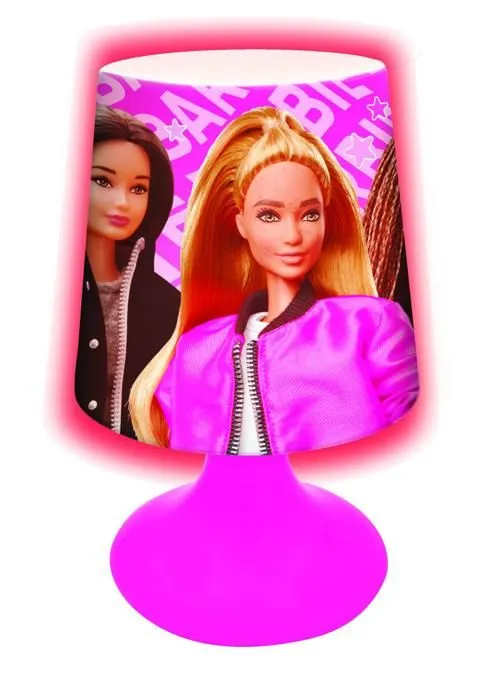 Mini lampe de chevet veilleuse sans fil Barbie-2