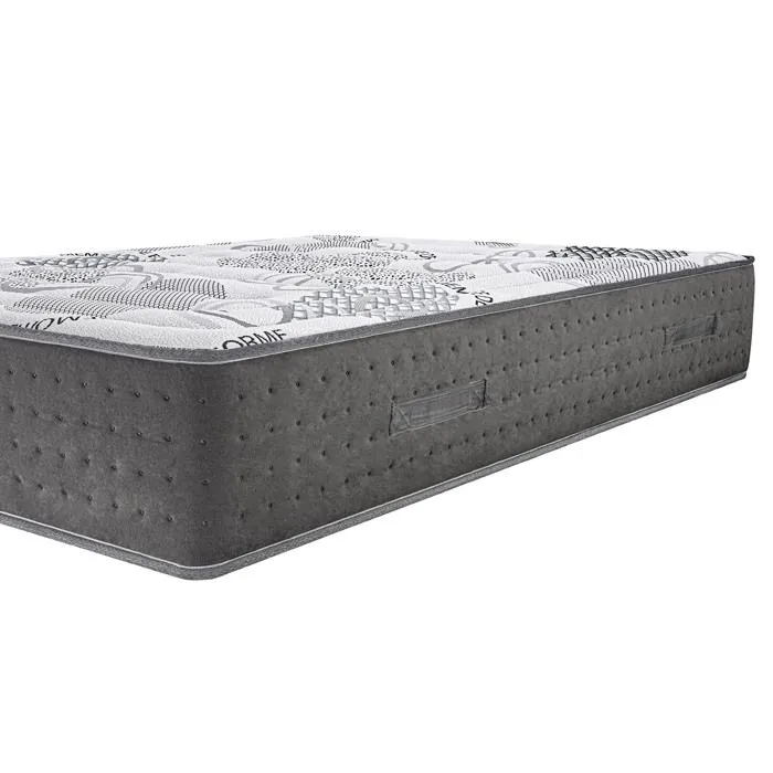 Matelas 90x190 cm, BestPoket, 26cm, ressorts ensachés, mousse mémoire de forme, indépendance du couchage, face été/hiver-1