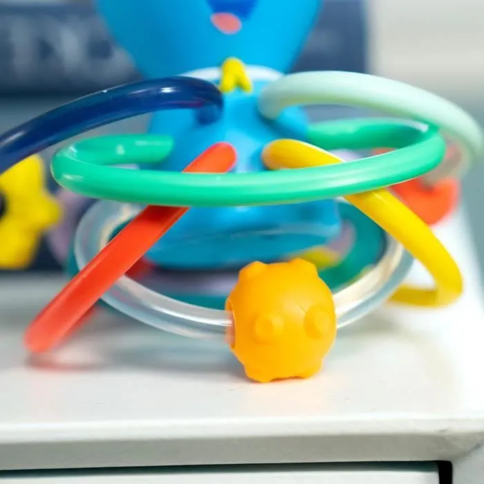 BABY EINSTEIN Ocean Explorers Opus' Shake & Soothe Anneaux de Dentitions, jouet et hochet, dès la naissance-6