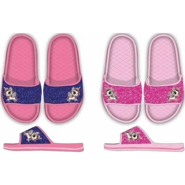 Claquette Licorne - CDUBLANC - Taille 30/31 - Rose Foncé - Enfant - Synthétique-0