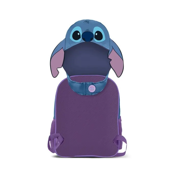 Sac à dos à Capuche Hood - Disney Lilo et Stitch Lemur - Bleu - Taille Unique-2