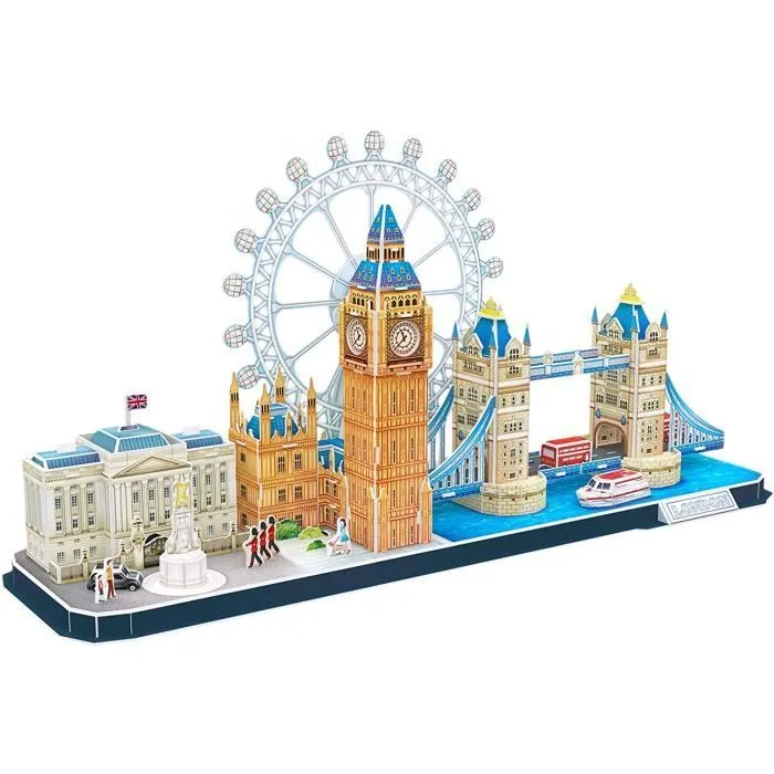 World Brands - City Line London, Puzzle 3d, Construction Enfant et Adulte, Puzzles 3d, Cadeau Anniversaire Garcon et Fille, Culture,-2