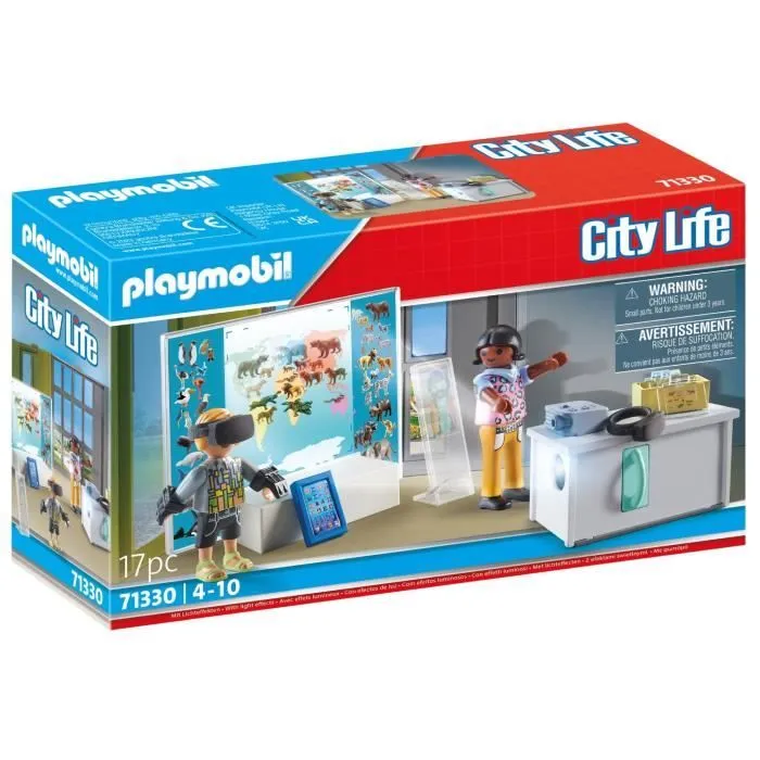 PLAYMOBIL - Classe avec réalité augmentée - City Life - L'école - 17 pièces-0