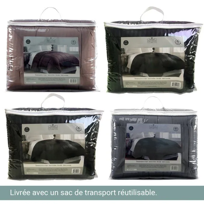 Couette - Sampur - Soft Luxe - 240x260 cm - Tempérée 250 g/m² - Thermorégulatrice - Réversible 2 en 1-3