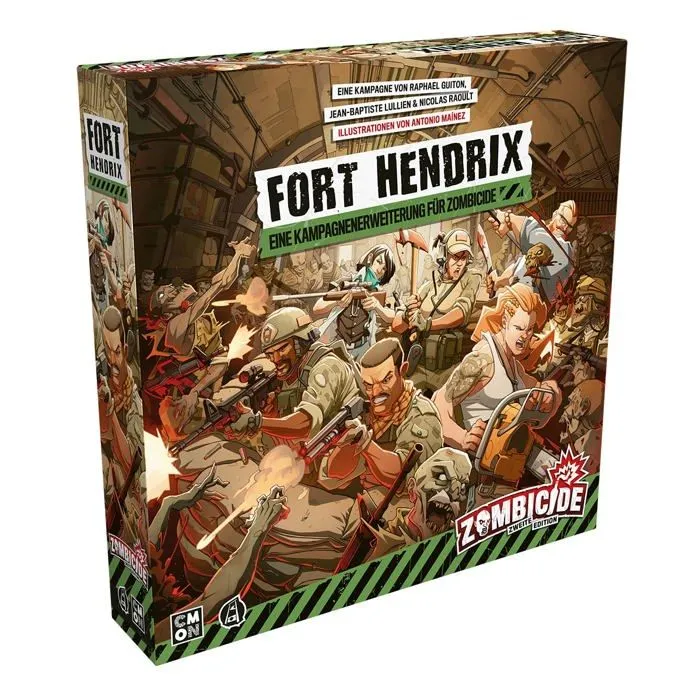 Jeu de societe - jeu de plateau Cmon - CMND1219 - 2. Edition-Fort Hendrix Zombie Jeu, , Multicolore, 1. Zombicide-0