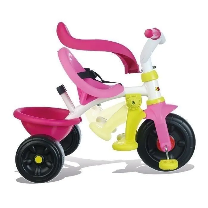 SMOBY Tricycle Enfant Evolutif Be Fun Confort Rose-2
