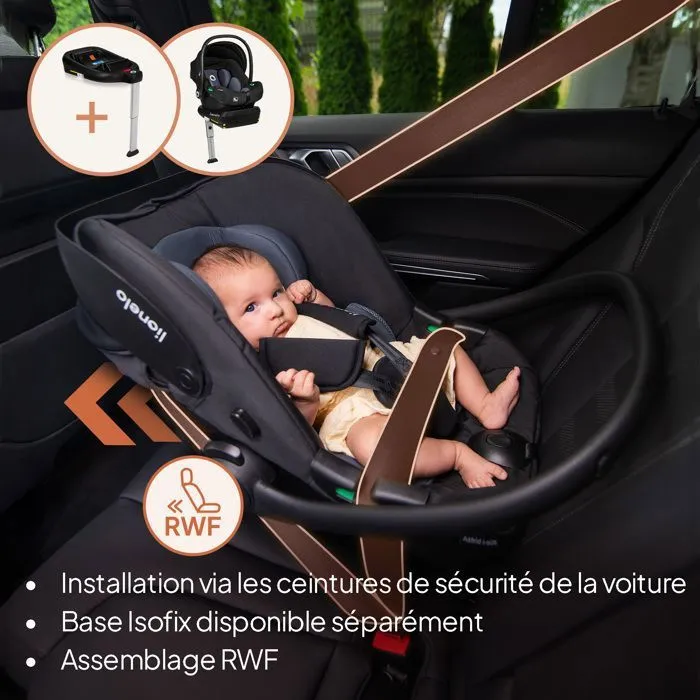 Siège-auto 40-87 cm LIONELO Astrid i-Size - Cosi bébé - ADAC - Légère - 0-13 Kg - Groupe 0+ - Rose-1