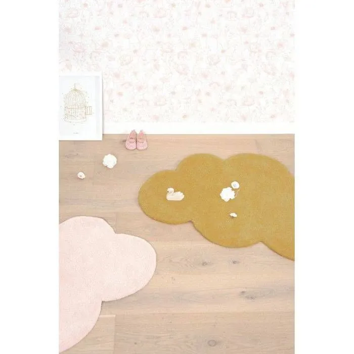 Tapis - Lilipinso - Forme Nuage - 67 x 100 cm - Coton - Vert Jungle-2