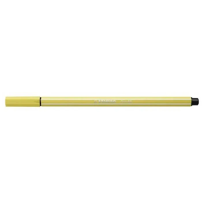 Lot de 6 Stylos feutre Pen 68, jaune moutarde-2