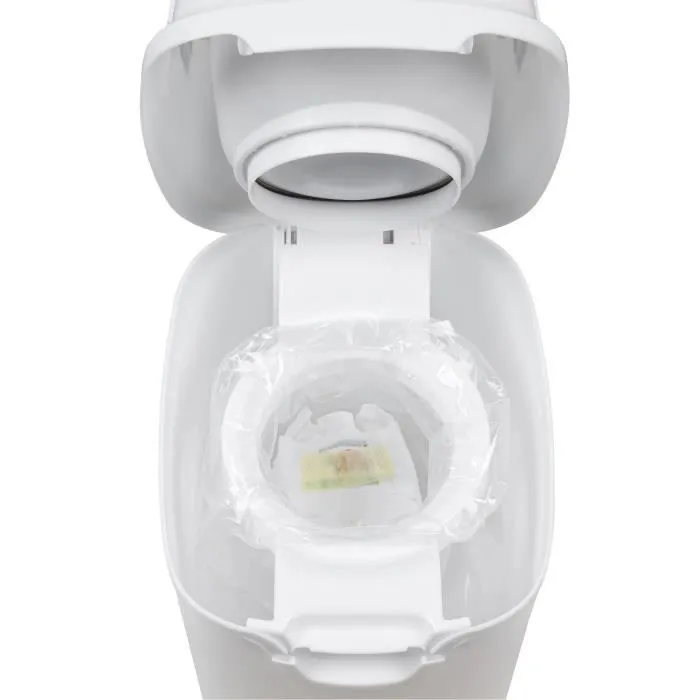 BEBECONFORT Poubelle à couches anti-odeur, Couvercle anti-odeur, Compatible avec tout sac poubelle, 20 à 30 couches, Grise-3