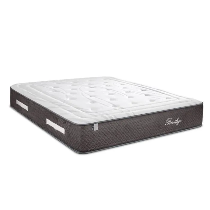 Ensemble Privilège 140x190 cm Matelas Ressorts + Protège matelas anti punaise-0