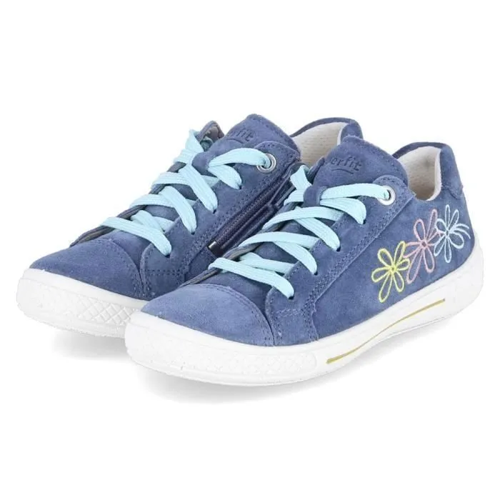 Baskets SUPERFIT Tensy Bleu - Mixte/Enfant - Lacets - Plat - Textile-1