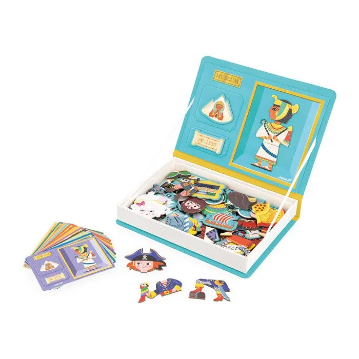 Magnéti'Book Histoire - Jeu Educatif Magnétique 60 Aimants + 12 Modèles - Jouet Enfant en Carton FSC - Dès 3 Ans-2