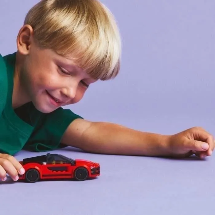 LEGO City 60448 La voiture de sport rouge - Jouet de construction pour garçon dès 5 ans-4