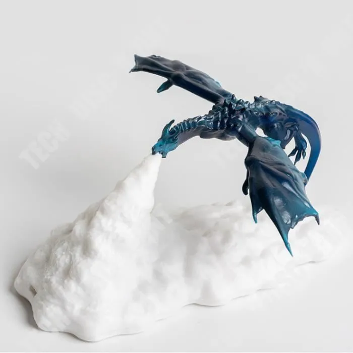 TD® 3D imprimé LED feu Dragon lampes veilleuse lumière d'ambiance pour chambre enfants chambre chambre Camping randonnée Dragon de f-1