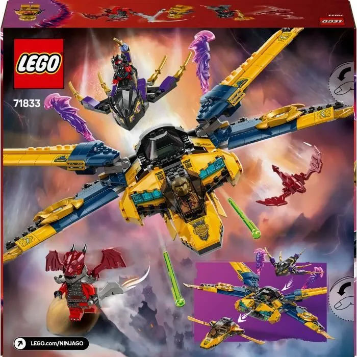 LEGO NINJAGO 71833 Le super avion tempête de Ras et Arin - Jeu de construction dès 8 ans-5