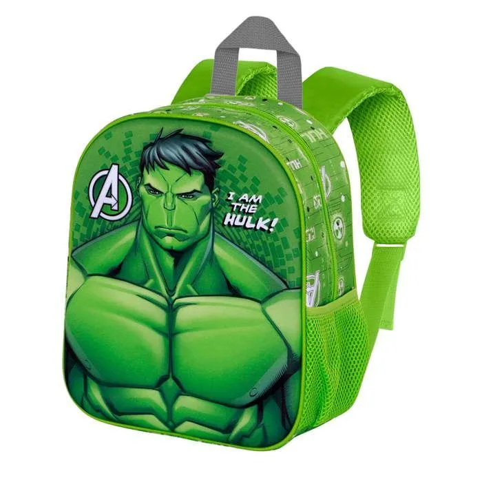 Sac à Dos 3D Elite - Marvel Hulk Rage - Vert - Taille Unique-0