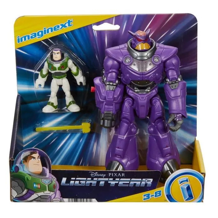 Figurine d'action - FISHER PRICE - Disney Pixar Buzz l'Eclair - Buzz et Mega Zurg - Mixte - Dès 3 ans-6