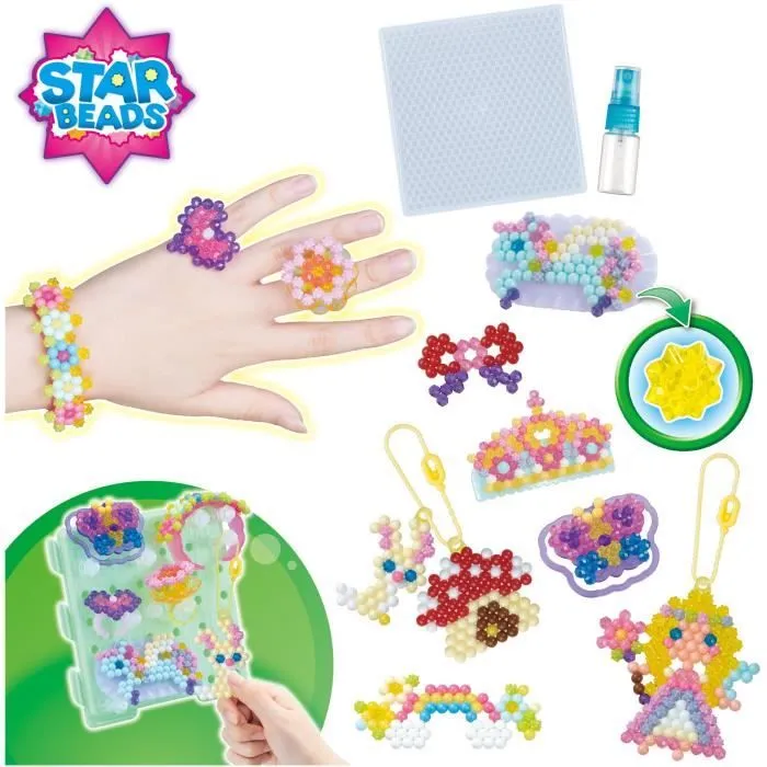 Coffret AQUABEADS - Mes accessoires féériques à créer - 820 perles - Enfant Fille - Dès 4 ans-3