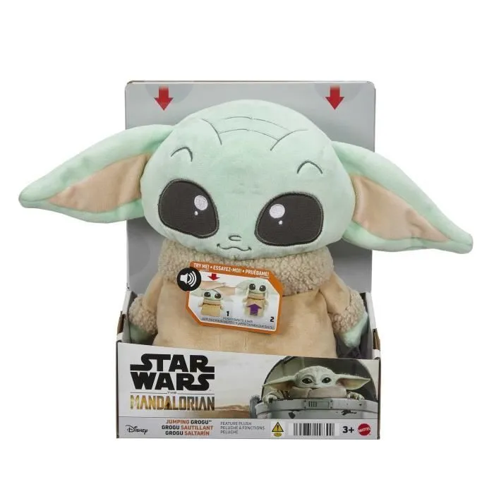 Star Wars-Peluche Grogu sautillant-Actions et effets sonores HPG48-0