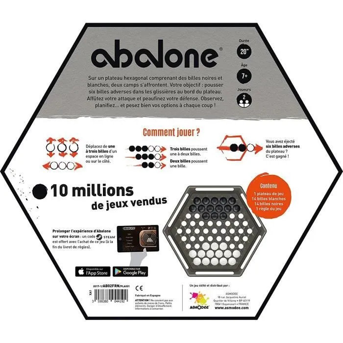 Abalone - Nouvelle Edition - Jeu de société - ASMODEE-3