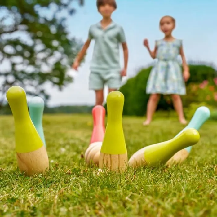 Quilles extérieures - Bois FSC - Multi couleur - Pour enfants - Utilisation extérieure - Mixte-2