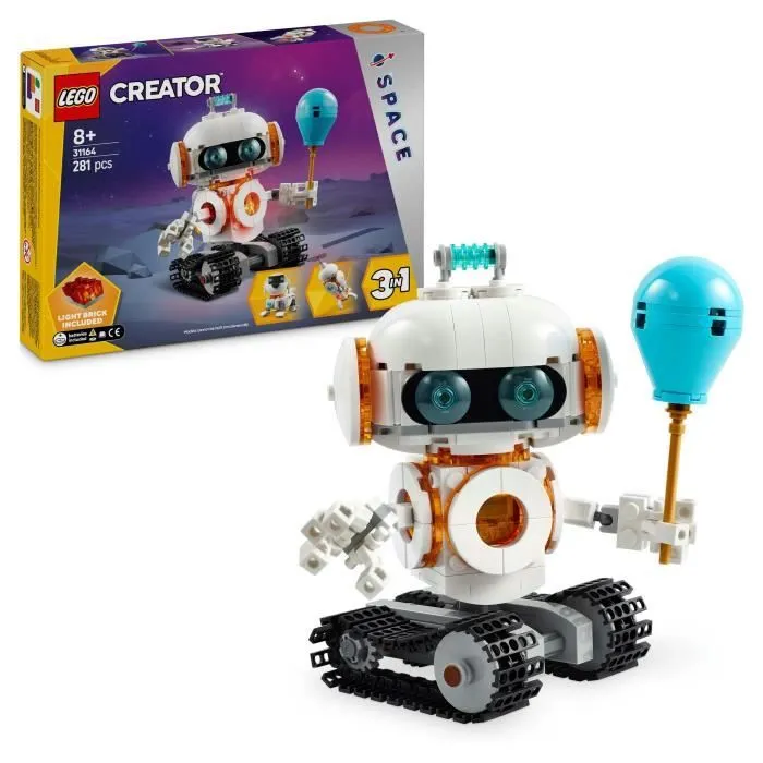 LEGO Creator 31164 3-en-1 Le robot de l’espace - Jeu de construction pour garçon dès 8 ans-0