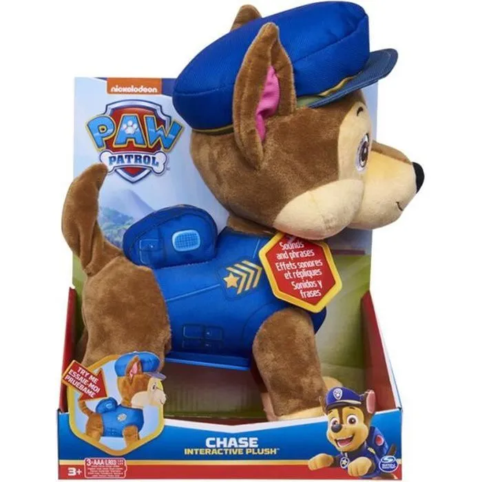 Peluche sonore Pat' Patrouille Feature Plush Chase-0