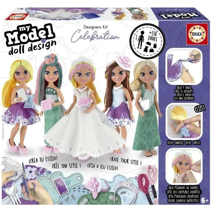 Jeu de mode - EDUCA - My Model - Doll Design - Celebrations-0