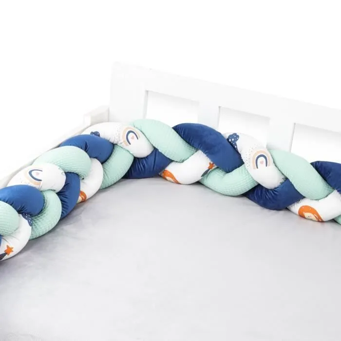 Coussin doudou coussin enfant décoration 150 cm - coussin déco moelleux chambre d'enfant coussin enfant tressé Arc En Ciel-0