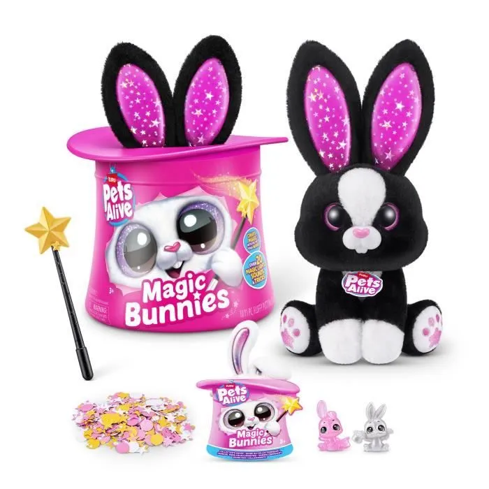 Jeu interactif - ZURU - PETS ALIVE Magic Bunnies - 20 surprises - Effets lumineux - Mixte-1