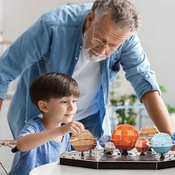 Puzzle 3D Systeme Solaire National Geographic Puzzle 3D Enfant +8 Ans Maquette À Monter Système Solaire 173 Pièces Puzzle 3D Adulte-4