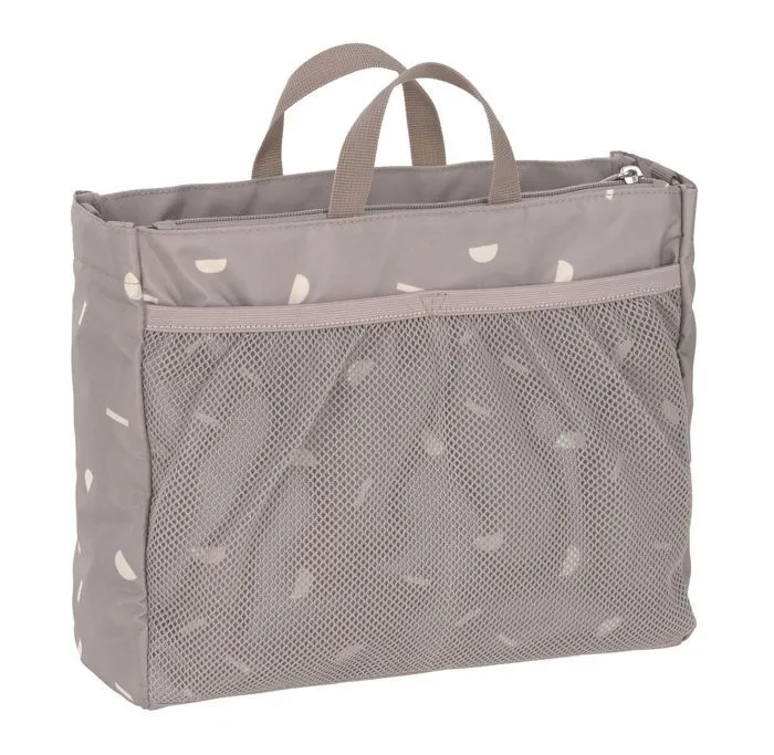Lässig Sac de couches beige blanc pour femme - Casual Multitalent Organizer Blocks Taupe 174441-3