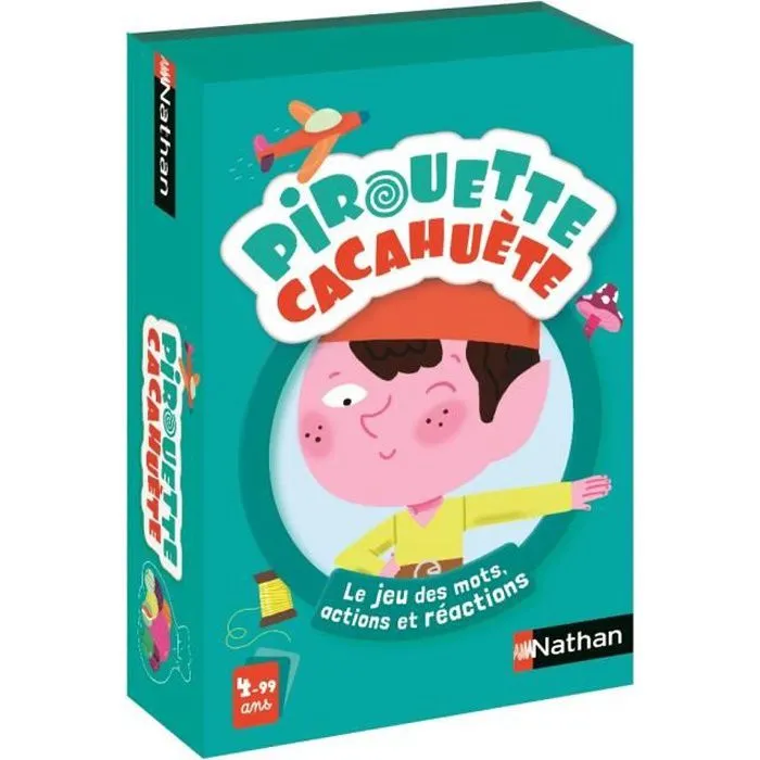 Jeu de Cartes - NATHAN - Pirouette Cacahuète - Age 4 ans - Intérieur - Durée 10 min-0