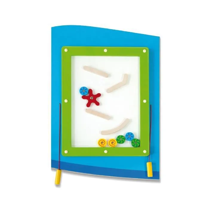 Viga Toys jeu mural avion junior 180 cm bois bleu 5 pièces-2