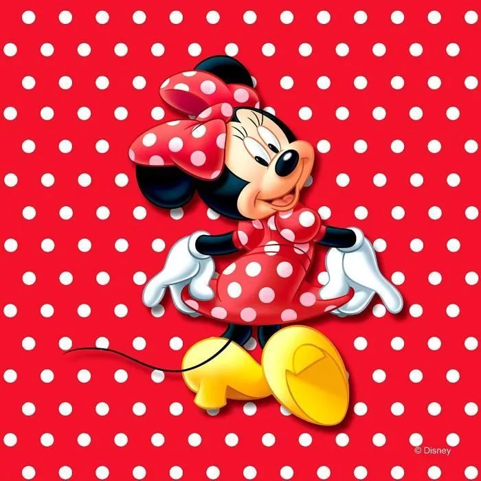 Coussin - DISNEY - Minnie Mouse - 40x40 cm - Rouge - Pois-0