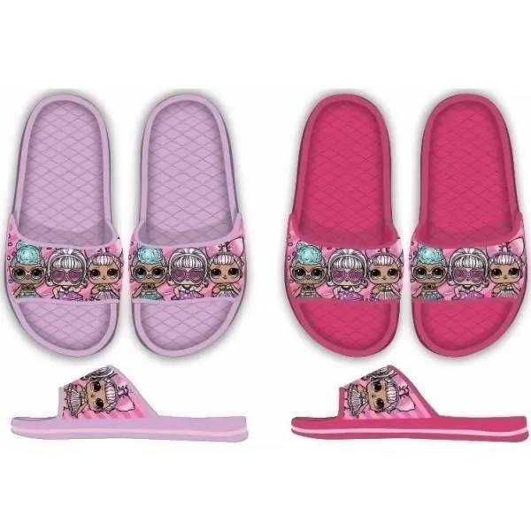 Claquette Lol Surprise - CDUBLANC - Taille 26/27 - Rose foncé - Enfant - Synthétique-0