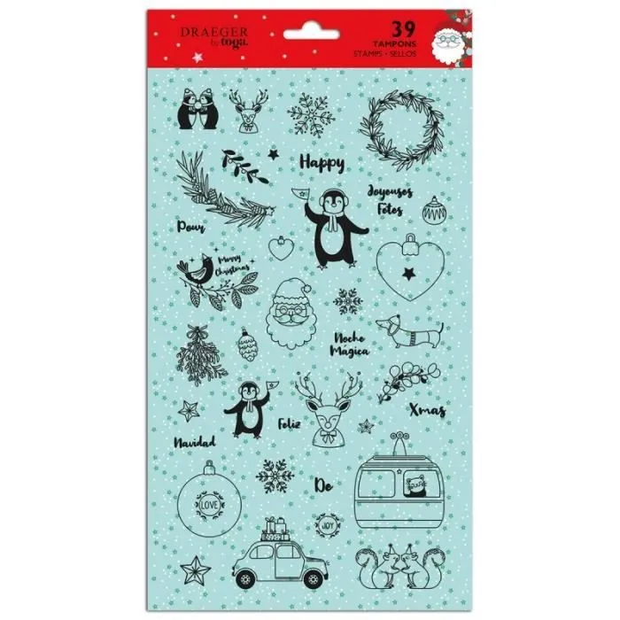 Tampons Crystal Toga - Noël - 39 pcs-0
