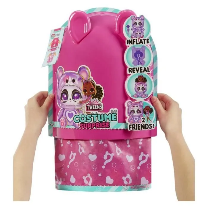 L.O.L. Surprise - Poupée Tweens Costume - Houps Cutie - Poupée de 17cm + animal gonflable - Surprise à découvrir - 4 modèles à colle-0