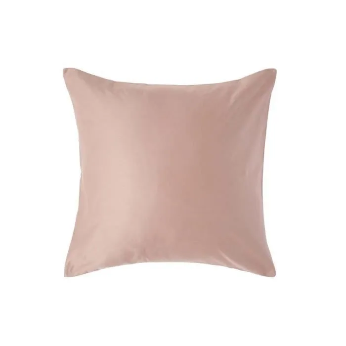 Taie d'oreiller 40x40 cm 100% satin de coton égyptien 1000 fils coloris Beige taupe-0
