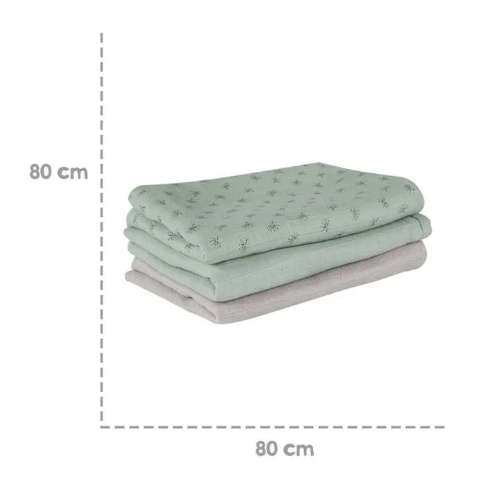 Lot de 3 Couches Lavables en Coton Bio - ROBA - Lil Planet - Mixte - Vert-4