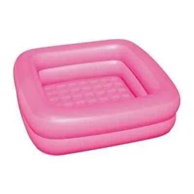 Baignoire de douche gonflable pour bébé rose - Bestway - 86 x 86 x 25 cm-0