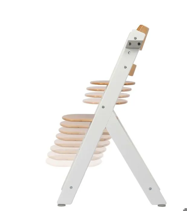 BEBECONFORT Timba + coussin, Chaise haute bébé, Chaise bois, De 6 mois à 10 ans (30kg), Light Wood Beige-3