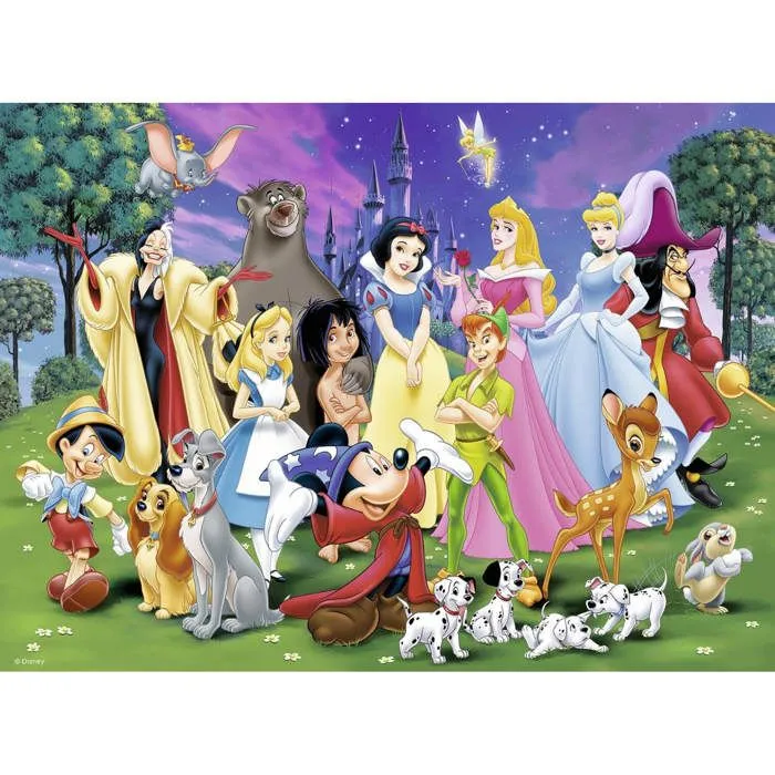Puzzle 200 pièces XXL : Les grands personnages Disney-0
